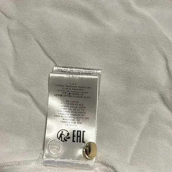 CHLOÉ KIDS RUFFLE-COLLAR BLOUSE WHITE Sz 14 - Picture 14 of 16